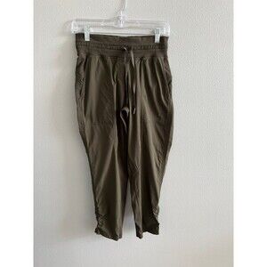 Olive Green dance studio capris size 4